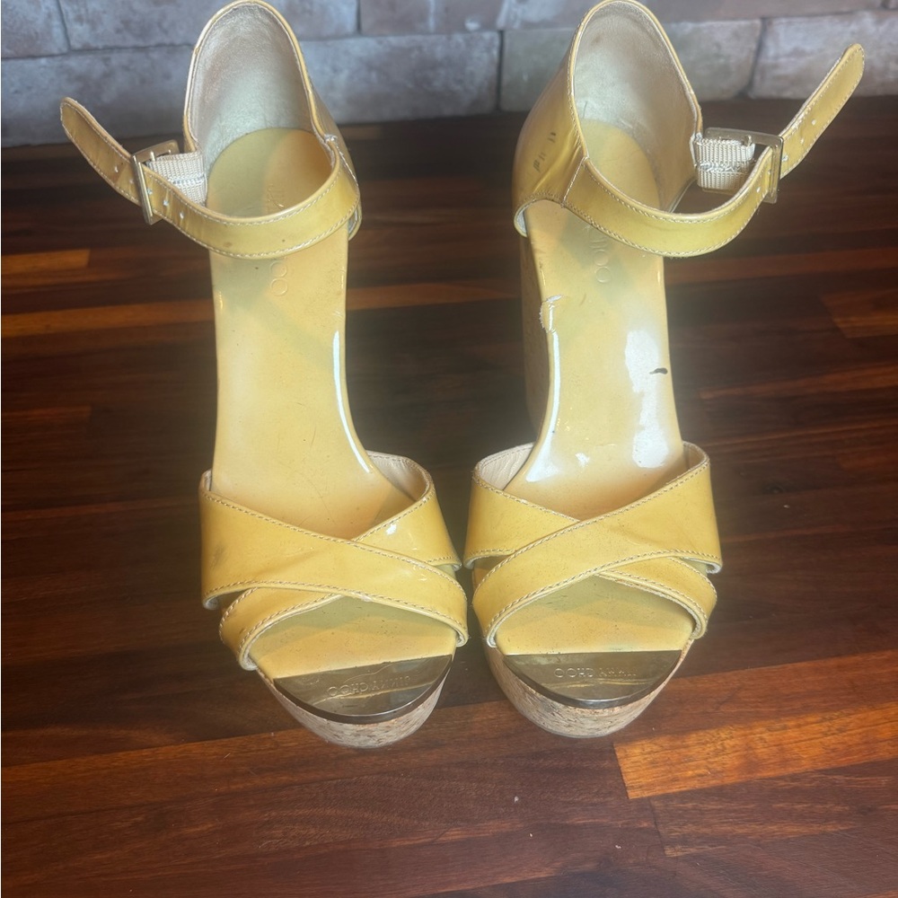 Jimmy Choo Nude Strappy Heels